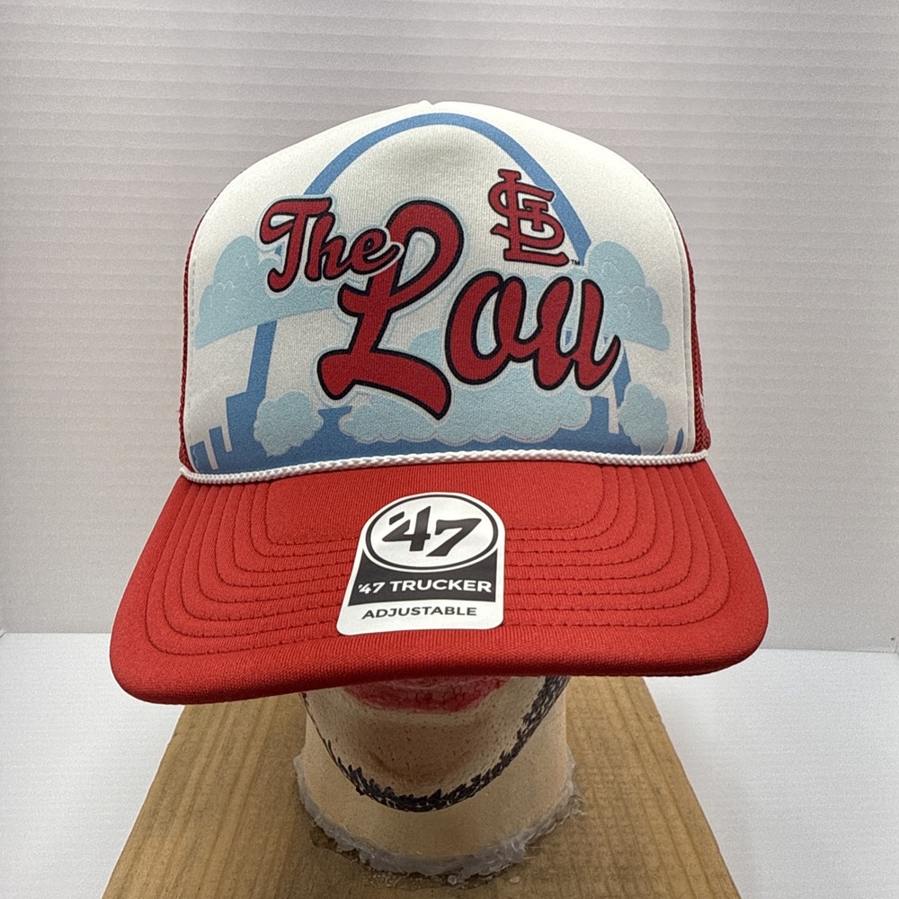 ST. LOUIS CARDINALS  Snapback Hat 47' Trucker Adjustable.  MLB, Baseball, Sports